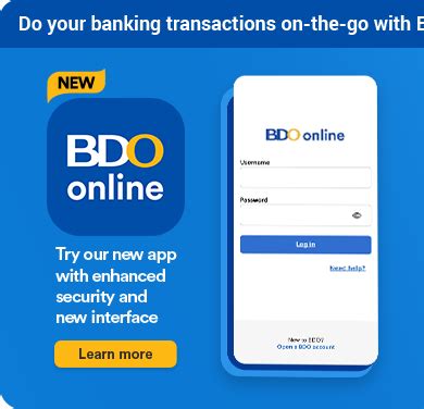bdo online application.